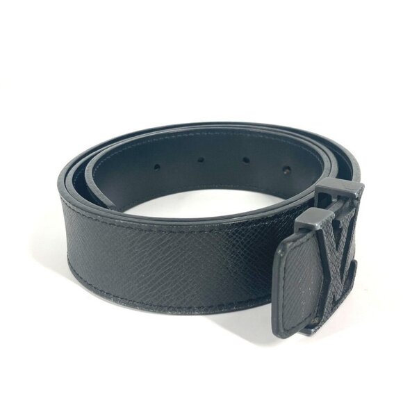 LOUIS VUITTON M6897V Taiga CeintureLV Initial 35MM belt Leather Black - Picture 15 of 15